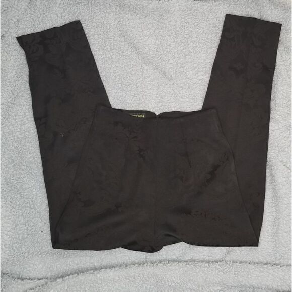 Griffith Gray x St. JohnBrown Silk Pencil Pants